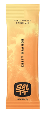 SALTT - Single Stick electrolyte drink mix in zesty orange flavor with bright orange packaging in SALTT Electrolytes collection