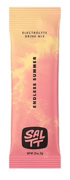 SALTT - Single Stick electrolyte drink mix packet in pastel pink and yellow from SALTT Electrolytes collection