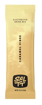 SALTT - Single Stick electrolyte drink mix in caramel flavor with branding, part of Low Carb and Functional collections.