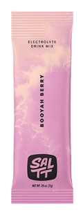 SALTT - Single Stick electrolyte drink mix in Booyah Berry flavor with pink and purple marbled packaging