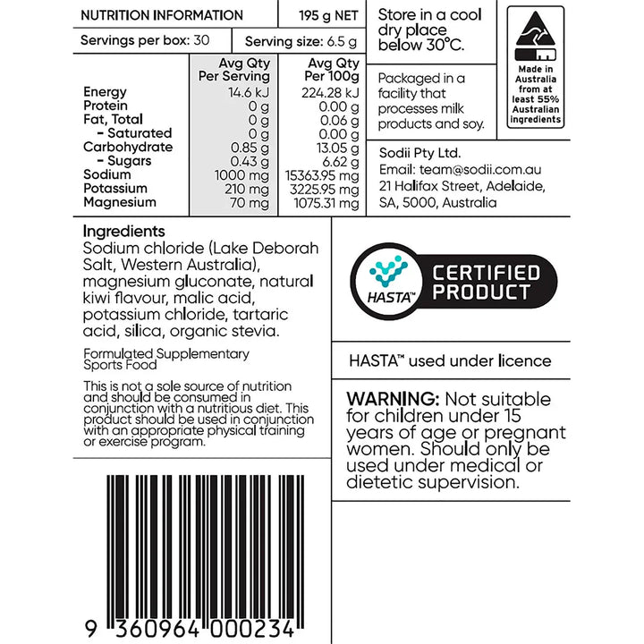 Salty Kiwi - 30 Sachets - Love Low Carb