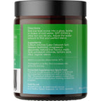 Back label of Salty Kiwi - 30 Serve Tub by Sodii showing directions, ingredients, and storage details for electrolyte mix.