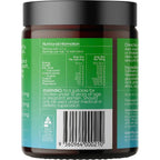 Back label of Salty Kiwi - 30 Serve Tub by Sodii showing nutritional facts, warning, barcode, and Australian Made logo.