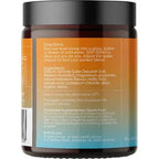 Back label of Salty Mandarin - 30 Serve Tub by Sodii showing directions, ingredients, and storage instructions.