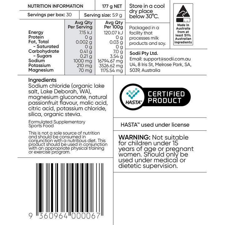 Salty Passionfruit - 30 Sachets - Yo Keto