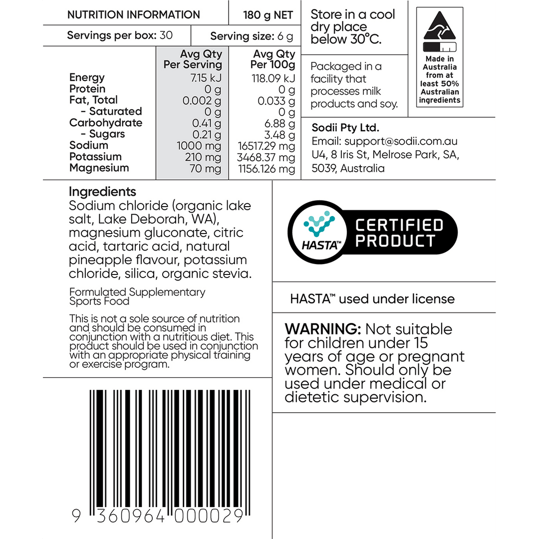 Salty Pineapple - 30 Sachets - Yo Keto