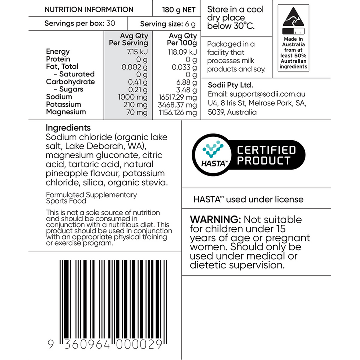 Salty Pineapple - 30 Sachets - Yo Keto