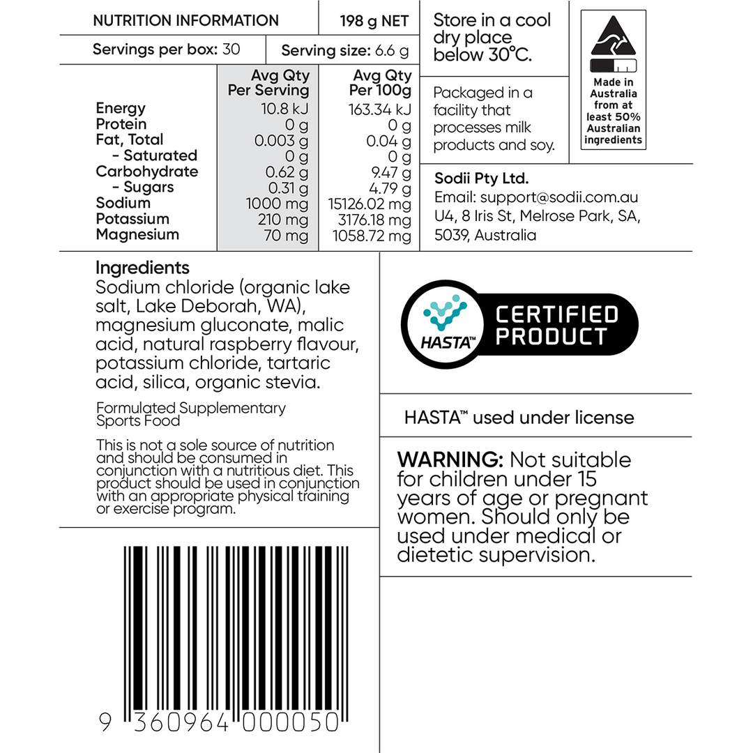 Salty Raspberry - 30 Sachets - Yo Keto