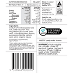 Salty Raspberry - 30 Sachets nutritional label and ingredient details by Sodii from Drinks and Electrolytes collections.