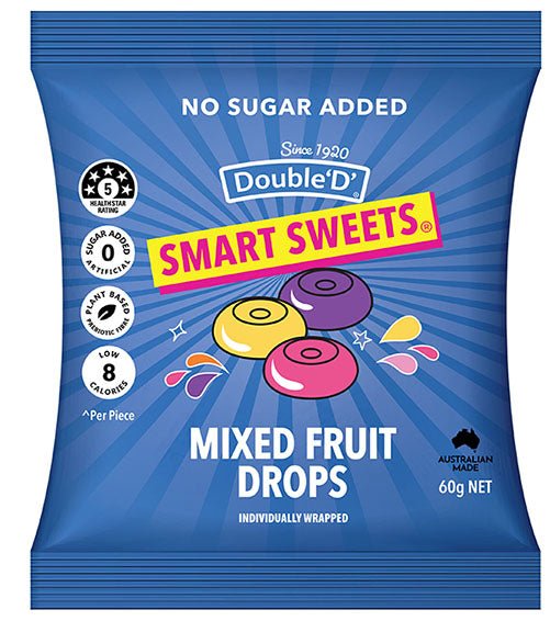Smart Sweets - Mixed Fruit Drops - 60g - Yo Keto