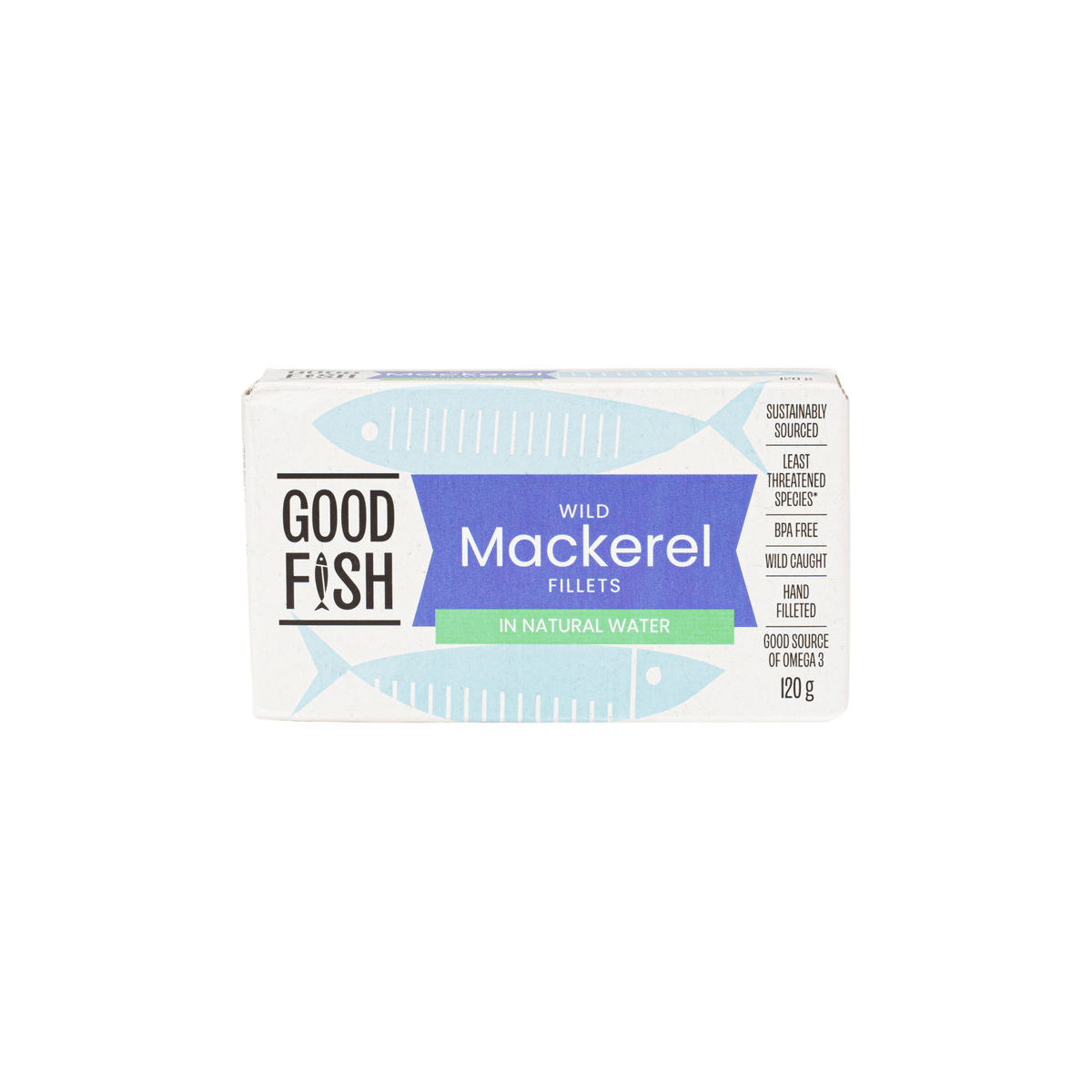 Spanish Mackerel in Natural Water - 120g Can by Good Fish, part of Pantry, Seafood, New Arrivals collections
