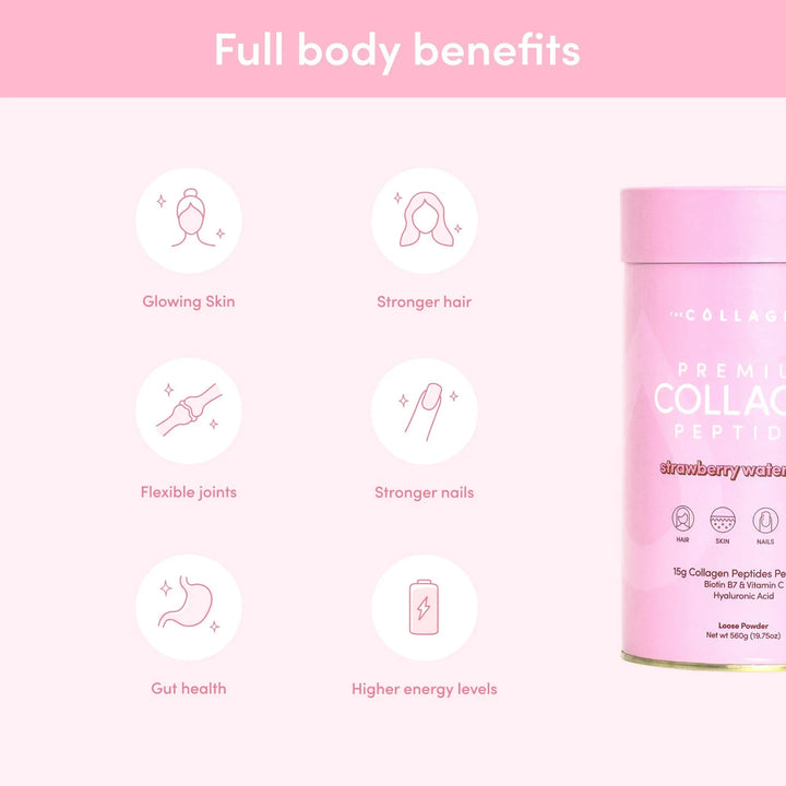 Strawberry Watermelon Premium Collagen Peptides - 560g - Love Low Carb