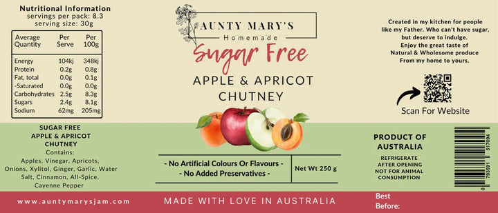 Sugar Free Apricot & Apple Chutney - Yo Keto