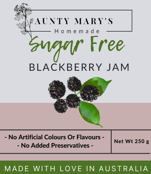 Sugar Free Jam - Blackberry - Yo Keto