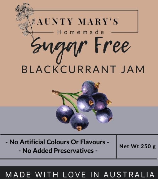 Sugar Free Jam - Blackcurrant - Yo Keto