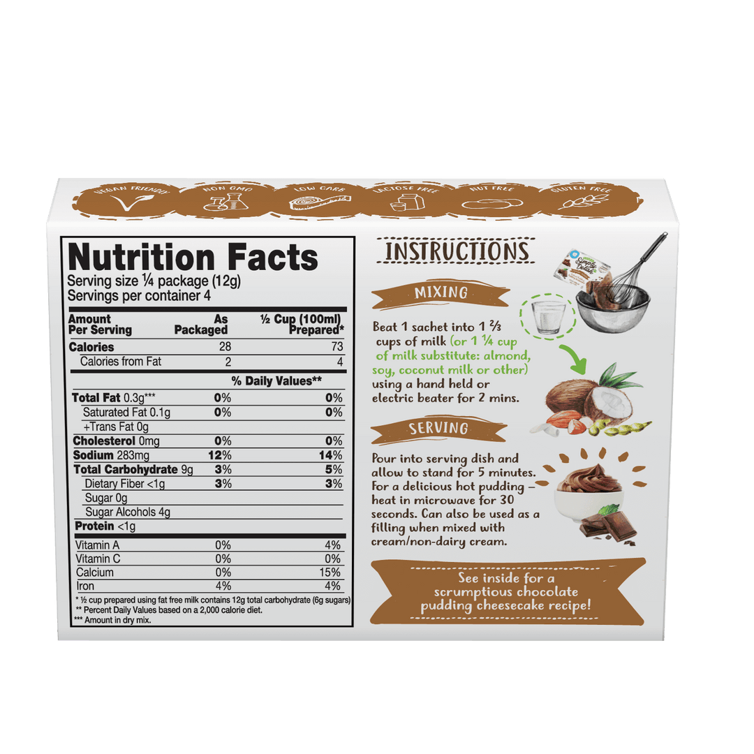 Sugar Free Pudding Bulk 6 Pack - Yo Keto