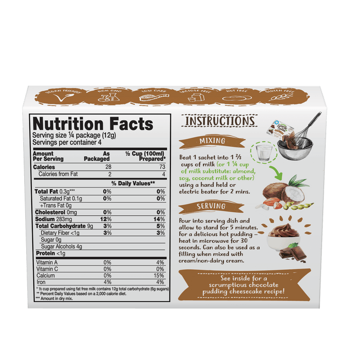 Sugar Free Pudding Bulk 6 Pack - Yo Keto