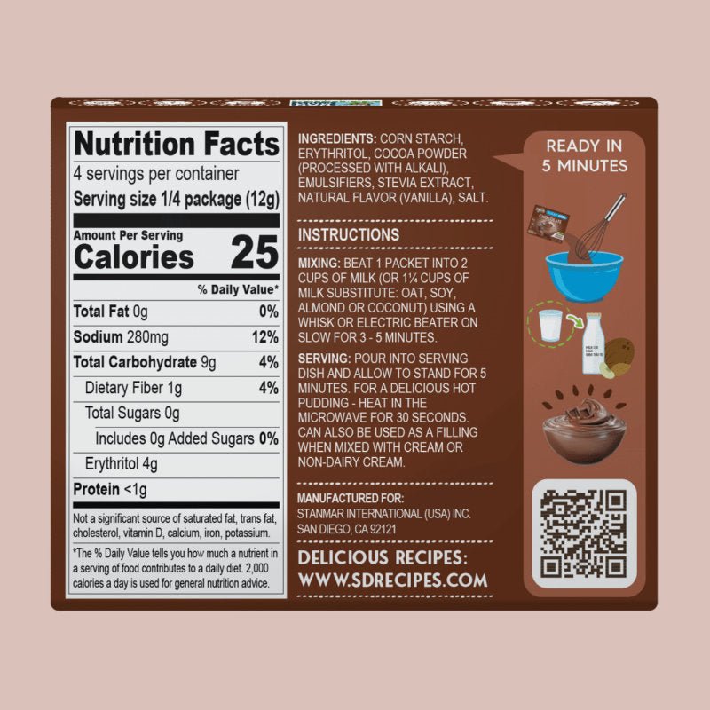 Sugar Free Pudding Bulk 6 Pack - Yo Keto