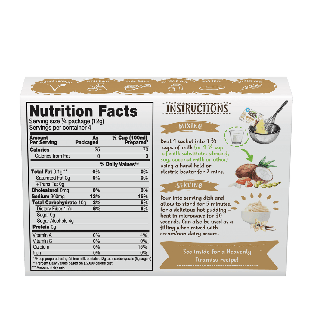 Sugar Free Pudding Bulk 6 Pack - Yo Keto