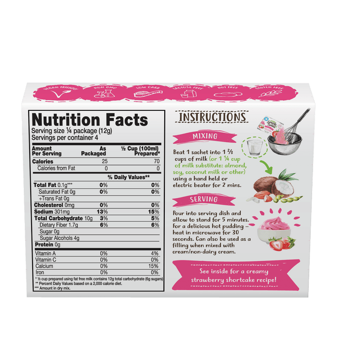 Sugar Free Pudding Bulk 6 Pack - Yo Keto