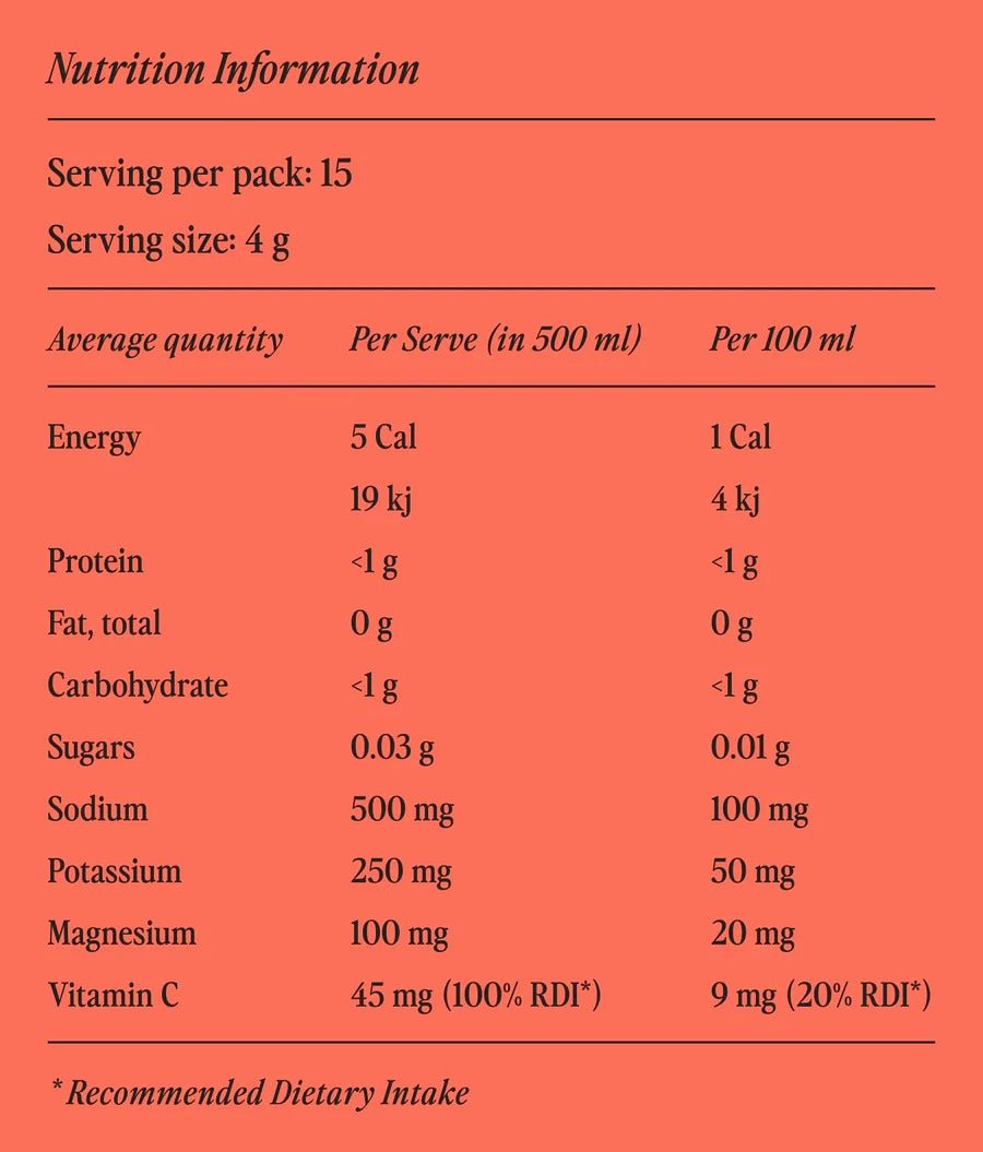 Tropical Electrolyte Powder - 15 Ct