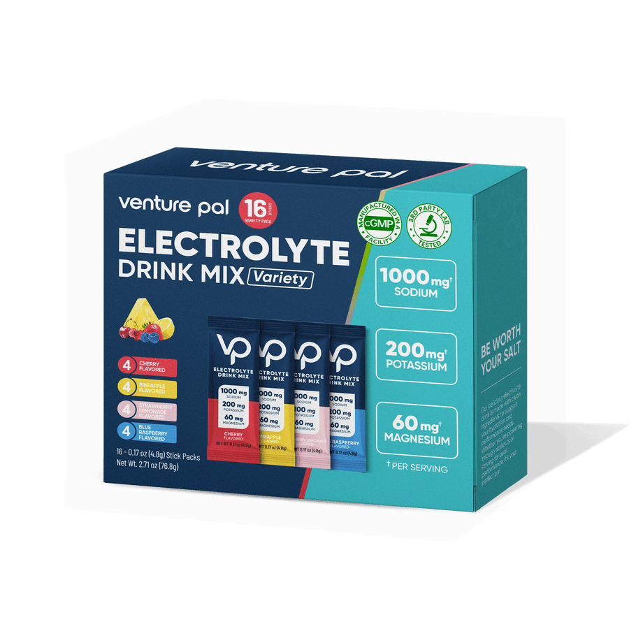 Venture Pal Tropical Twist Variety Pack - 16 Sticks electrolyte drink mix with sodium, potassium, magnesium, vitamin C