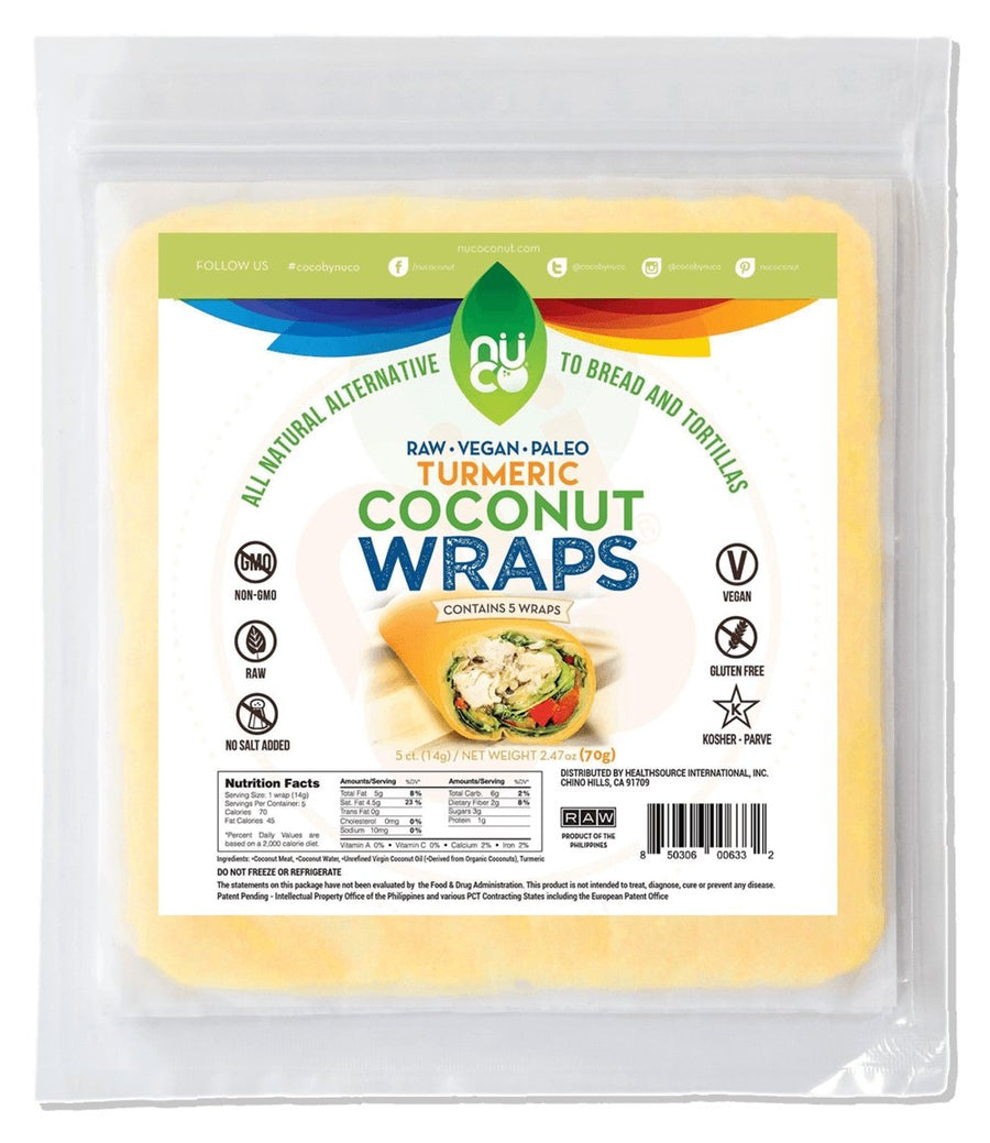 Turmeric Coconut Wraps-Wraps-Yo Keto