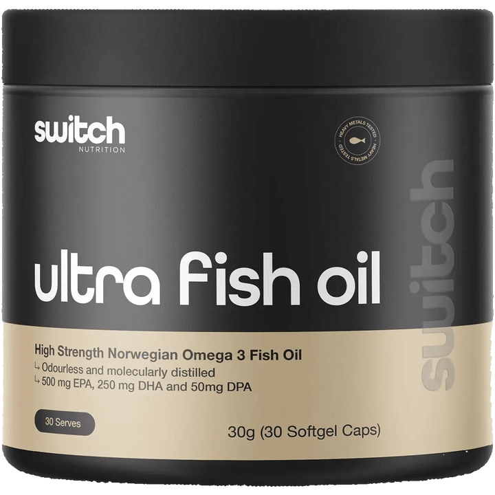 Ultra Fish Oil High Strength Norwegian Omega 3 - 30 Caps by Switch Nutrition in New Arrivals and Switch Nutrition collections
