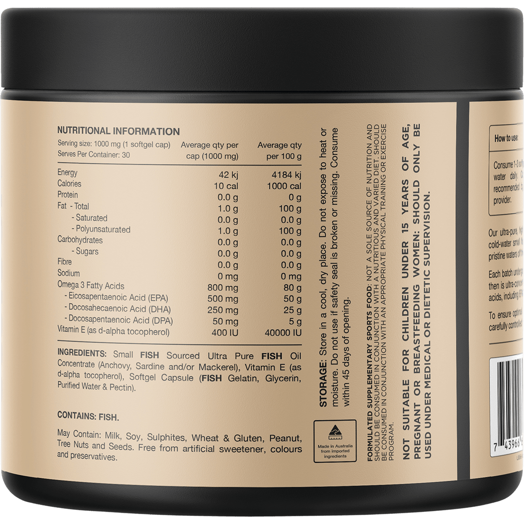 Ultra Fish Oil High Strength Norwegian Omega 3 - 30 Caps