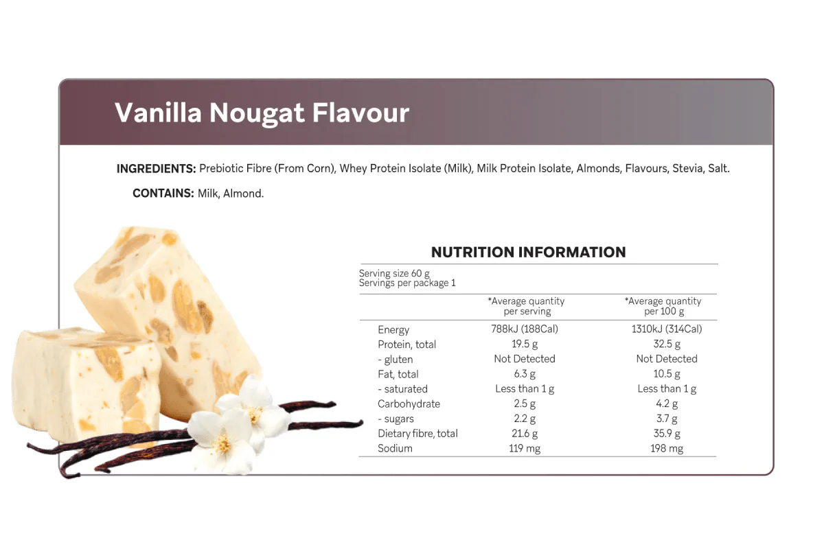 Vanilla Nougat Smart Protein Bar - Yo Keto