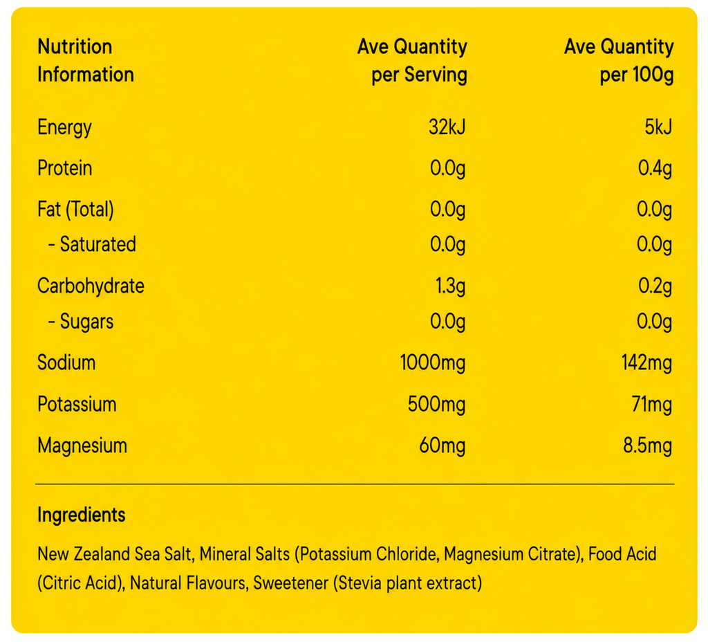 Orange Zest Electrolyte Powder - 12 Sachets