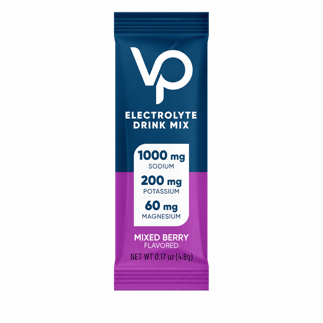 Venture Pal - Single Stick electrolyte drink mix in mixed berry flavor with sodium, potassium, magnesium nutrients.