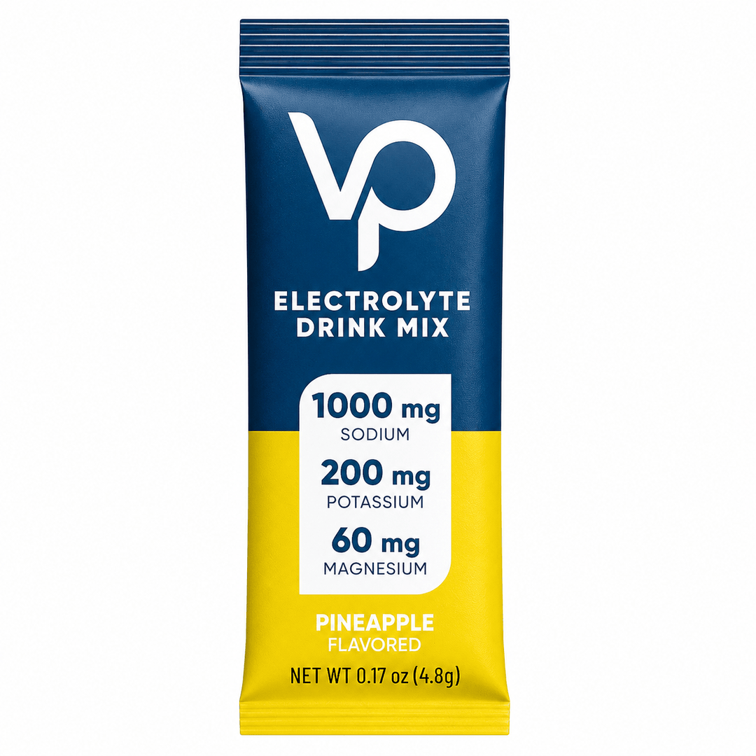Venture Pal - Single Stick electrolyte drink mix packet in pineapple flavor with sodium, potassium, and magnesium content.