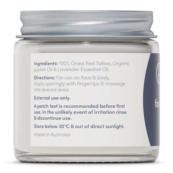 Whipped Tallow - Face And Body Balm - Lavender - 80g - Yo Keto