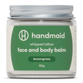 Whipped Tallow - Face And Body Balm - Lemongrass - 80g by Handmaid in green label glass jar from Body & Beauty collection