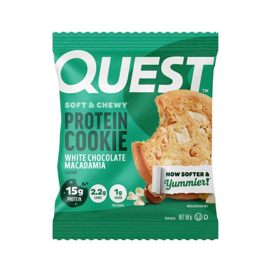 White Choc Macadamia Protein Cookie - 58g - Love Low Carb