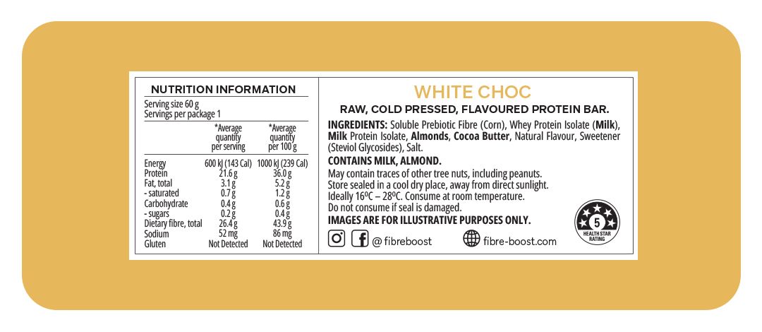 White Choc Protein Bar - Yo Keto