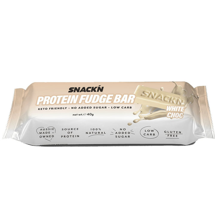 White Chocolate Protein Fudge Bar - Yo Keto