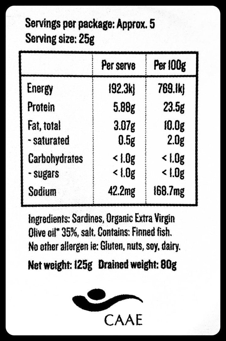 Wild Caught Sardines in Organic Extra Virgin Olive Oil - Jar - Yo Keto