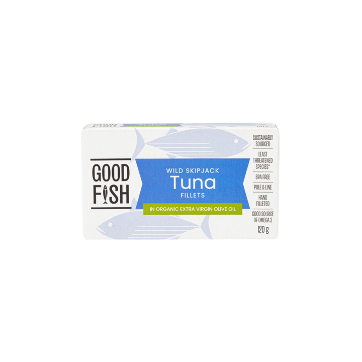 Wild Caught Tuna Fillets in Organic Extra Virgin Olive Oil - 120g Can
