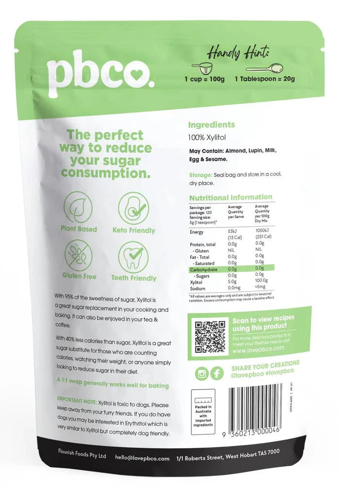Xylitol Natural Sweetener - 600g - Yo Keto