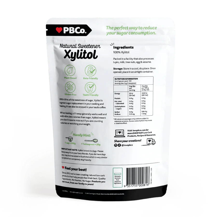 Xylitol Natural Sweetener - 600g - Yo Keto