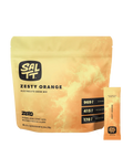 SALTT Zesty Orange Electrolyte Drink Mix - 30 Sticks package with electrolyte content details in orange packaging