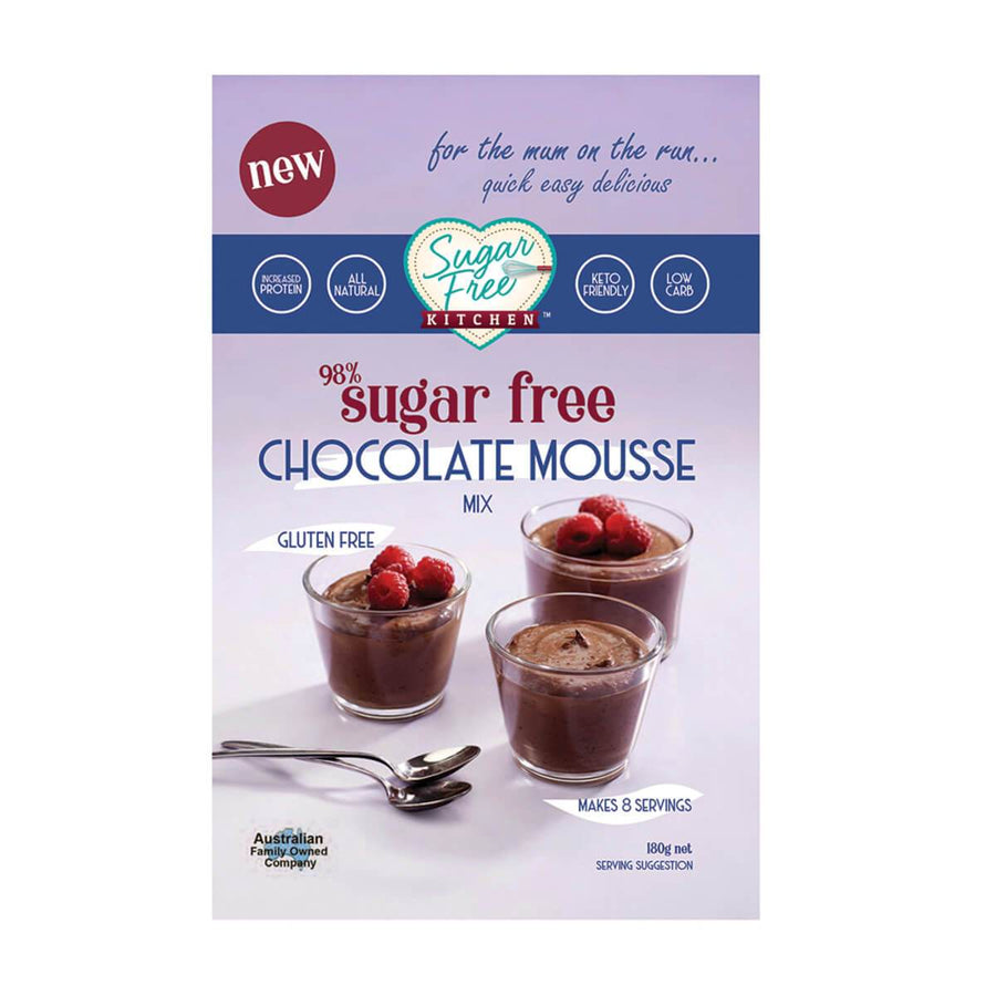 98% Sugar Free Chocolate Mousse-Desserts-Yo Keto
