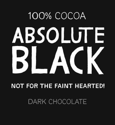Absolute Black Dark Chocolate Buttons - 100% Cocoa - Yo Keto