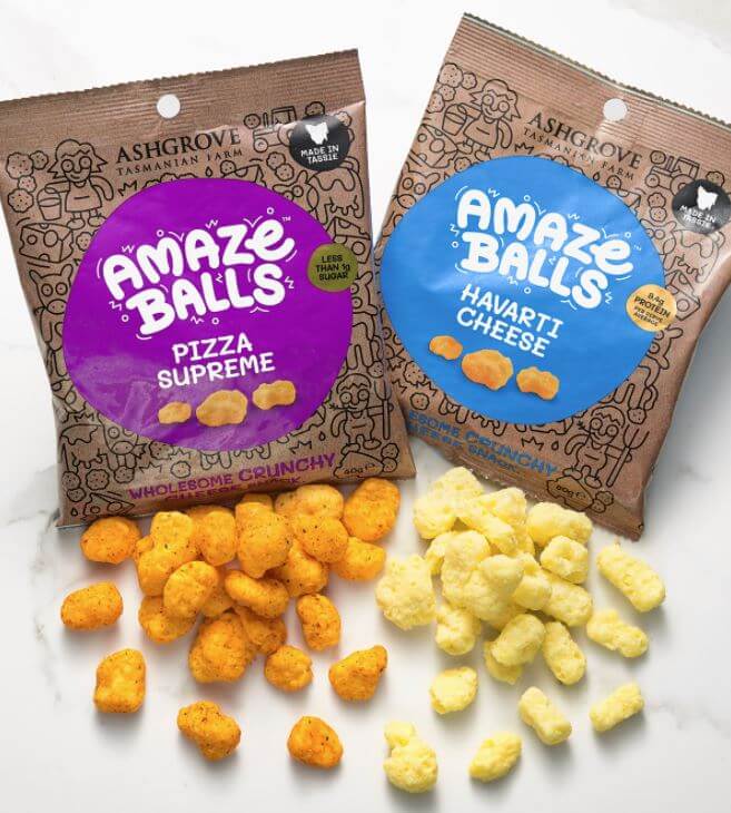 AmazeBalls Bulk Pack - 8 Bags-Cheese Crisps-Love Low Carb