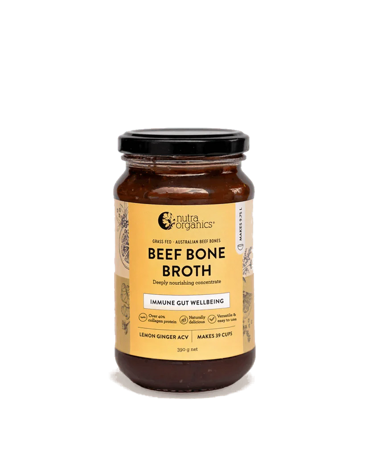 Beef Bone Broth Concentrate - Lemon Ginger ACV - Yo Keto