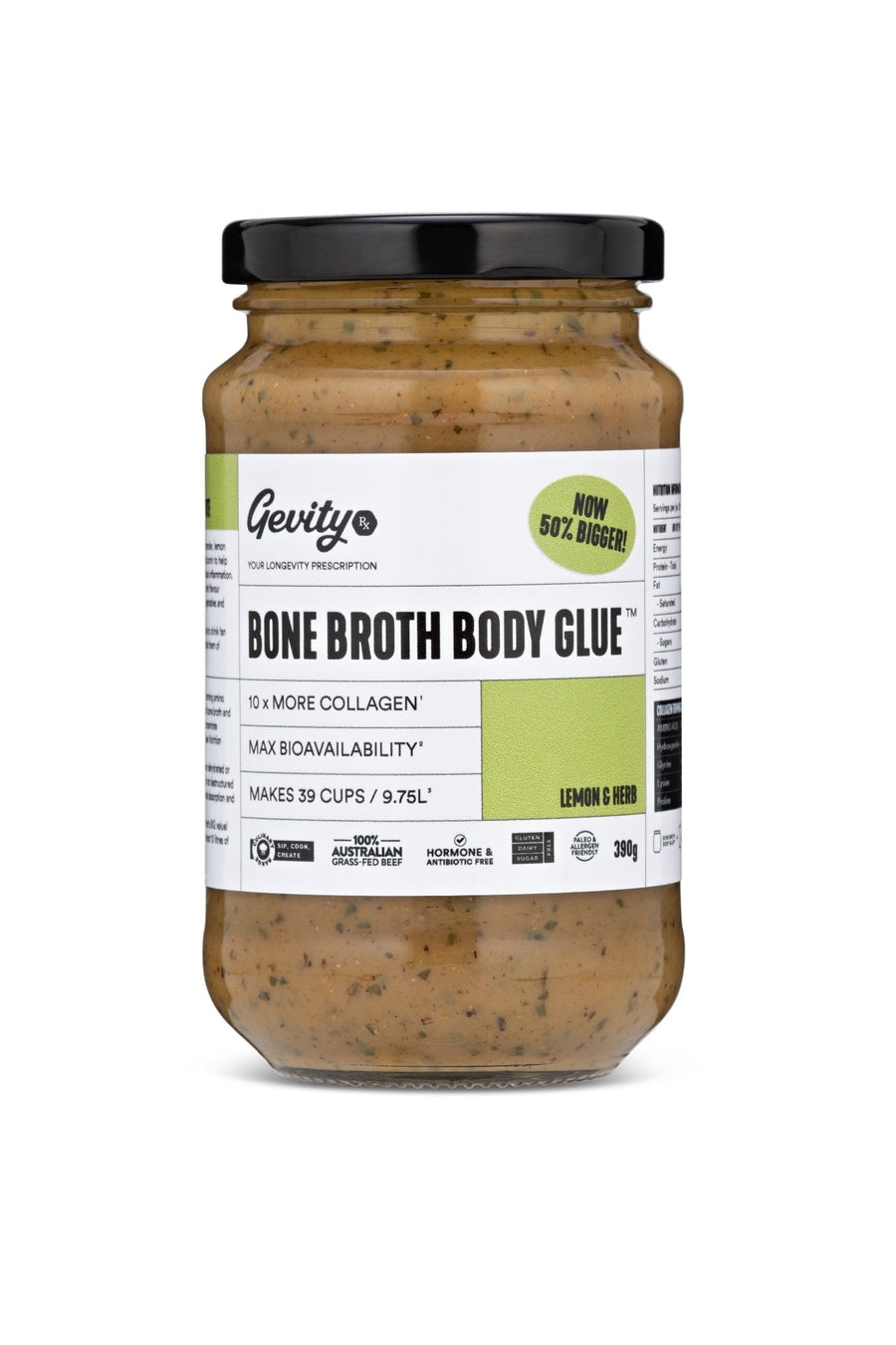 Bone Broth Body Glue - Lemon & Herb - Yo Keto
