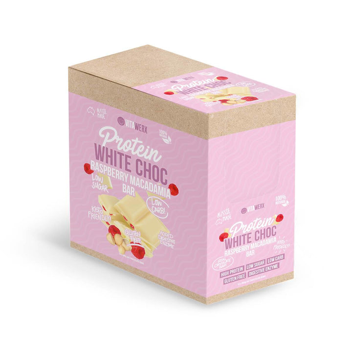 Box of White Chocolate Bars - 12 x 100g-Chocolate-Yo Keto