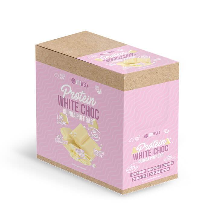 Box of White Chocolate Bars - 12 x 100g-Chocolate-Yo Keto